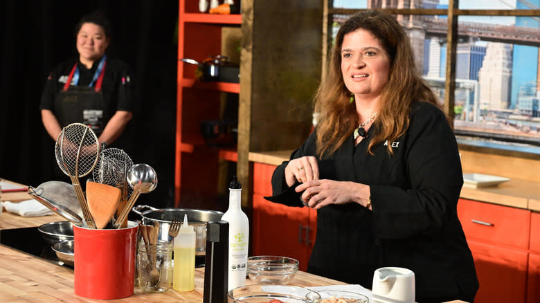 Alex Guarnaschelli cooks a meal