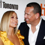 Jennifer Lopez and Alex Rodriguez posing together.