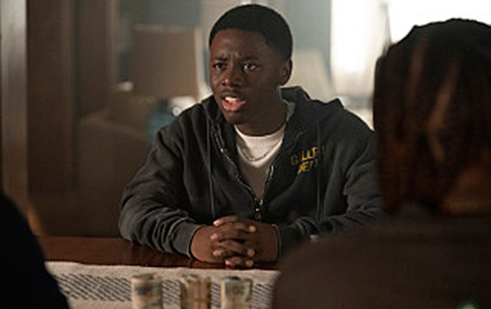 Alex Hibbert as Kevin in The Chi, a character he is now departing from.