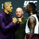 Alex Pereira vs. Israel Adesanya face off (UFC 287).