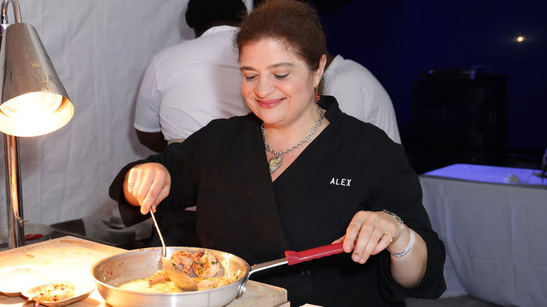 Alex Guarnaschelli cooks a meal