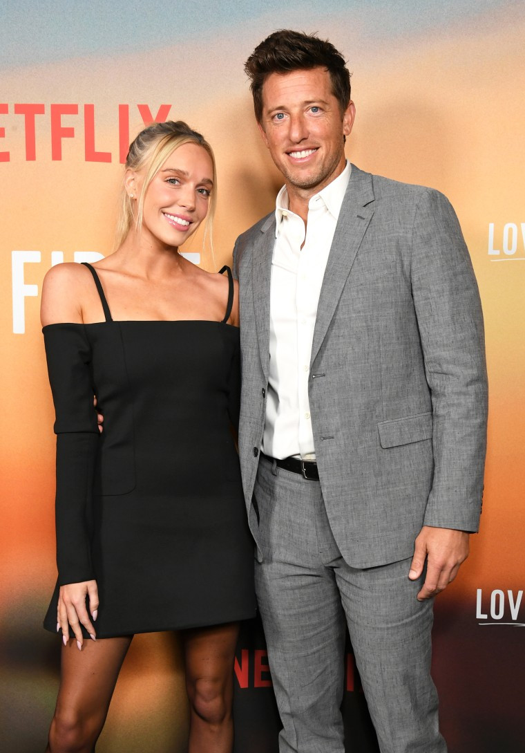 Alex Cooper and Matt Kaplan at a Netflix event