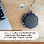 Alexa device with Spanish text