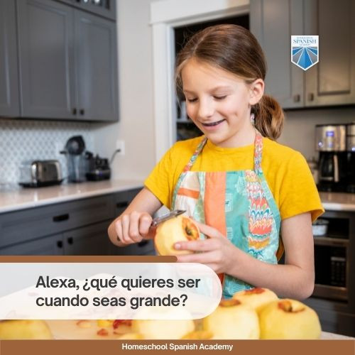 Child asking Alexa a question