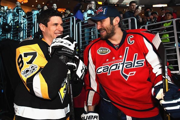 Alex Ovechkin and Sidney Crosby