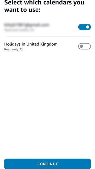 Selecting which calendars to sync with Alexa